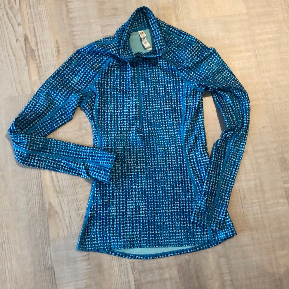 Under Armour turquoise cold gear half-zip